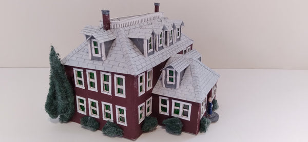  'Red House' maquette made from paper by Phil Fake