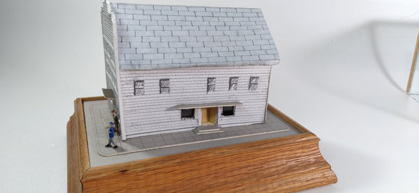 The Hall, scratch built paper building