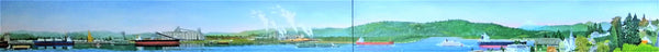 Panorama Canvas #1 'Long View' oil painting, six feet long