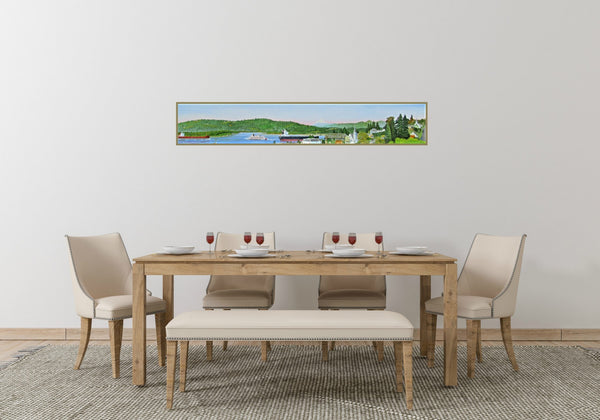 Panorama Canvas #2 'Rainier' oil painting, six feet long