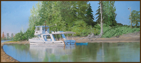 'Springwater Cove' Oil Painting on Canvas 16″h x 36″w