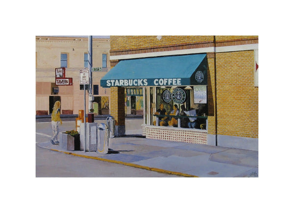 'The Morning After Nighthawks' print 12”h x 18″w