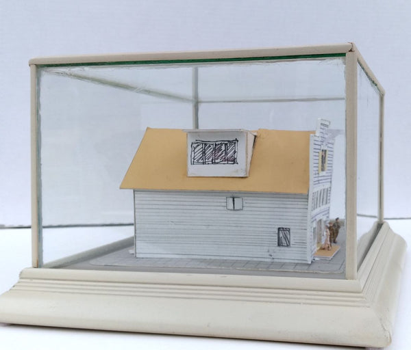 The Feed Store, scratch built paper building