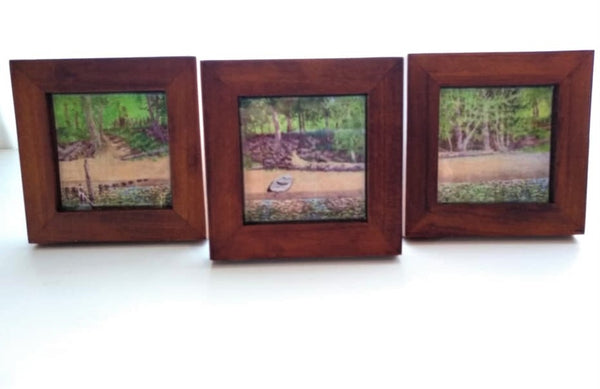 'Creosote Cove' mini prints Set of 3,